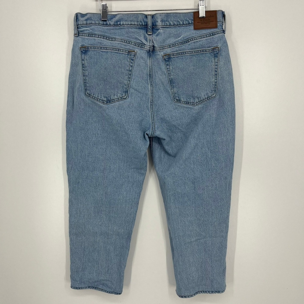 Abercrombie & Fitch Mens Athletic Loose Vintage Stretch Light Wash Jeans 33 - Picture 2 of 14
